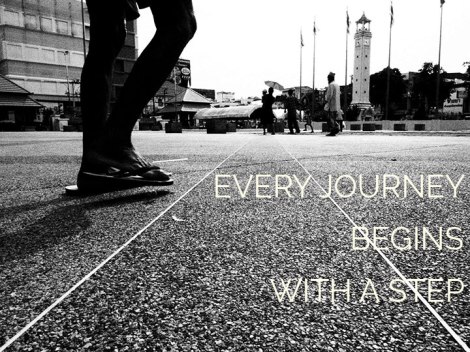 every journey begins with a step